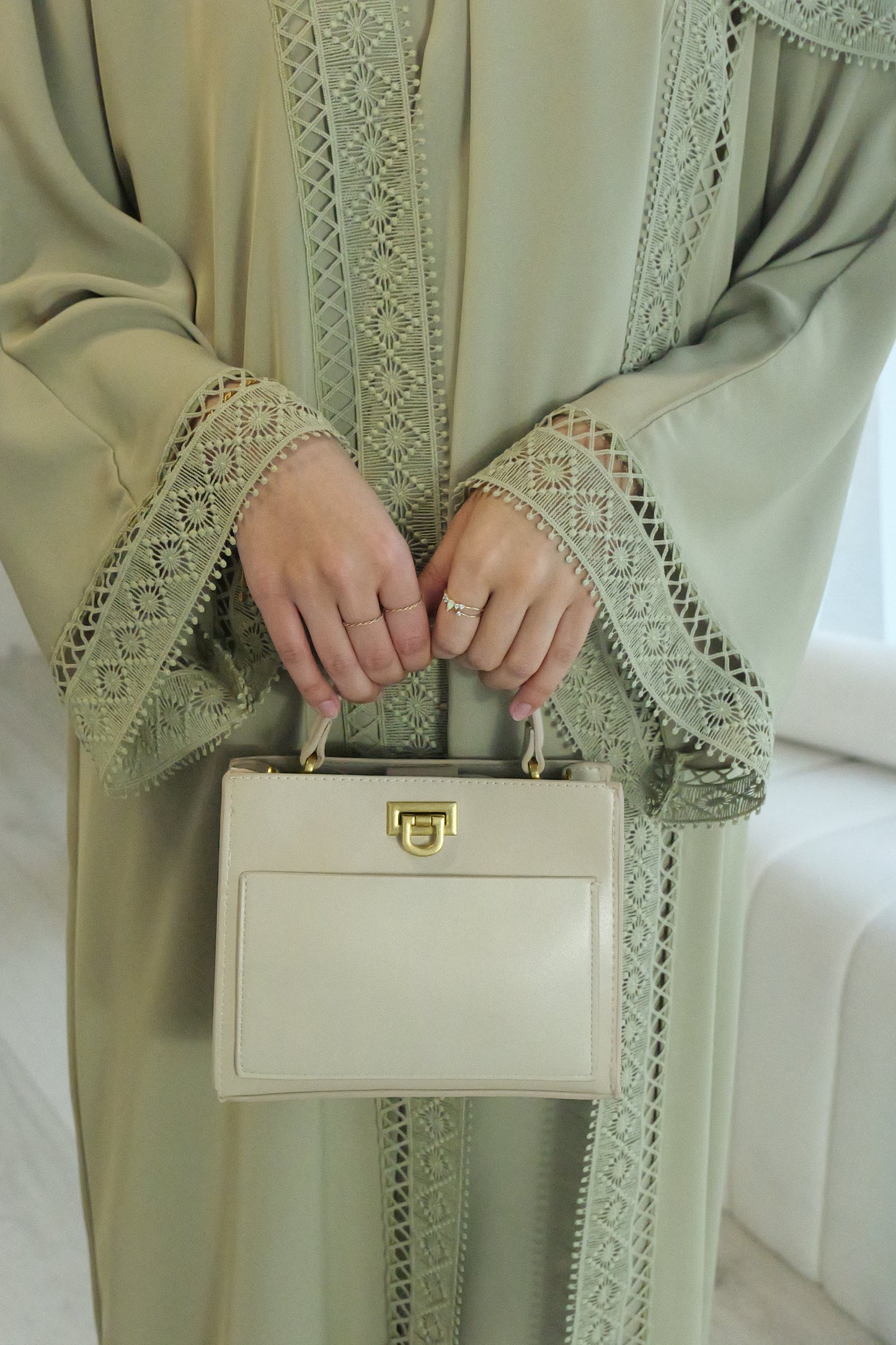 PRE ORDER - Safra Abaya in Sage