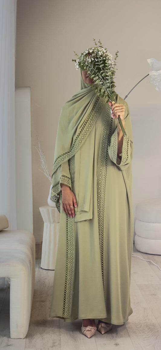 PRE ORDER - Safra Abaya in Sage
