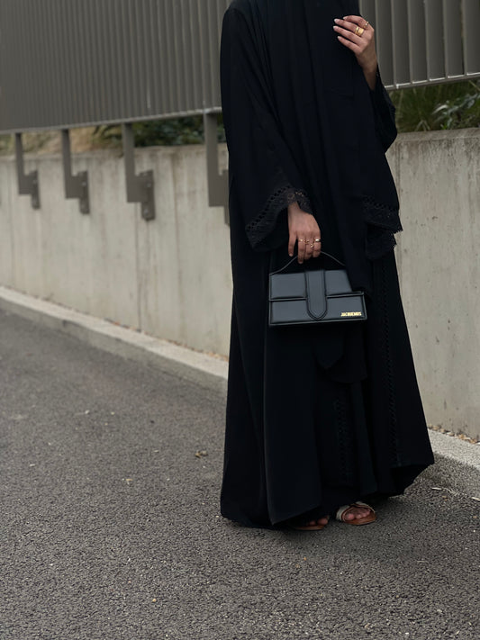 PRE ORDER - Safra Abaya in BLACK